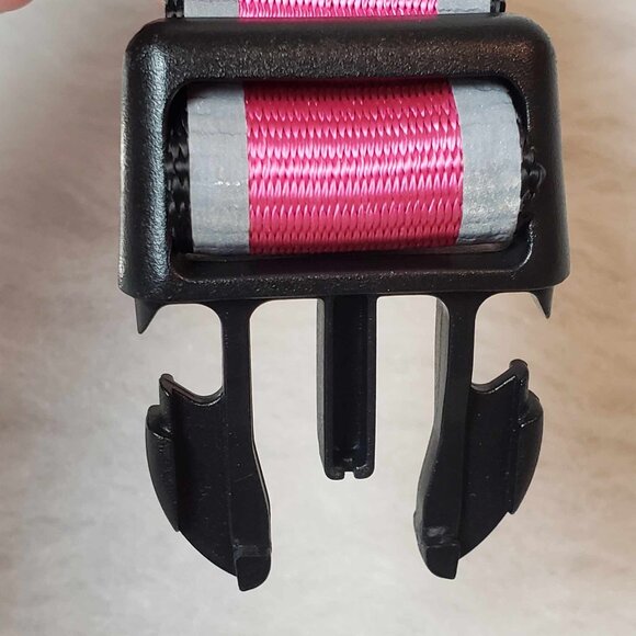 NEW! L/XL KONG Pink & Black *On the Go* Braided Reflective Adjustable Dog Collar - Picture 8 of 12